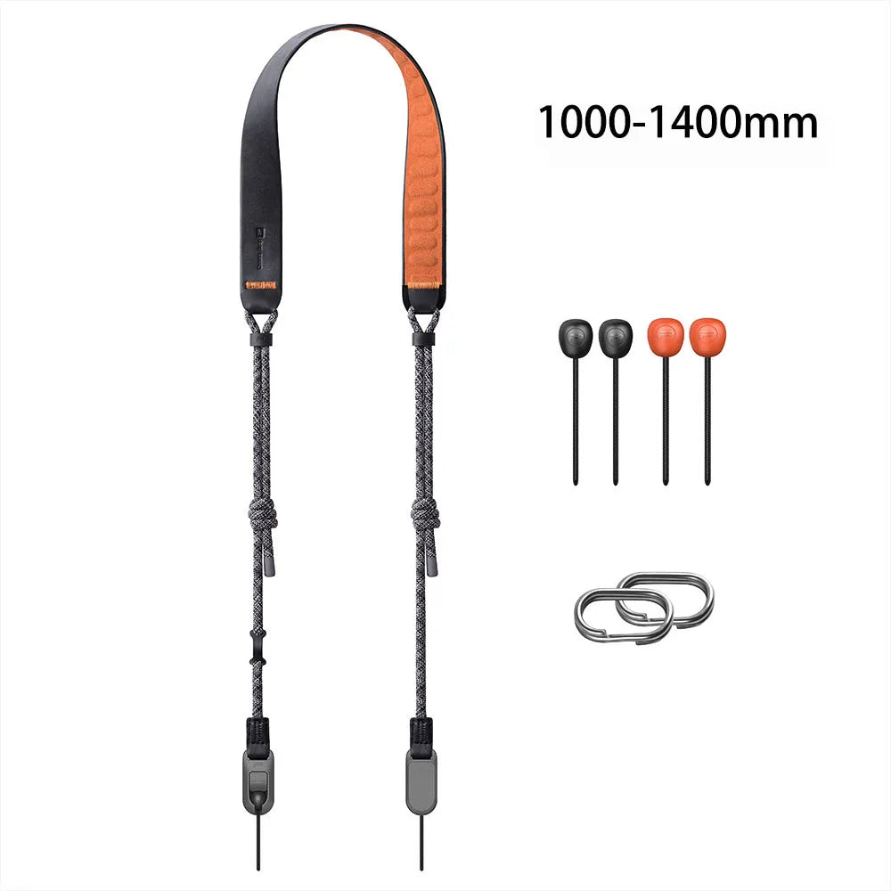 PGYTECH Camera Shoulder Strap Air Basic Version Artistic Version 950-1400mm With Quick Beads Strap Adapters For Action Camera