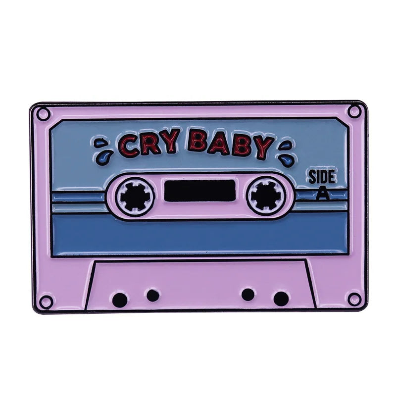 Melanie Martinez Enamel Pins Custom Keychain Tape 'CRY BABY' Singer Brooches Luxury Copper Lapel Badges Cartoon Jewelry Gift