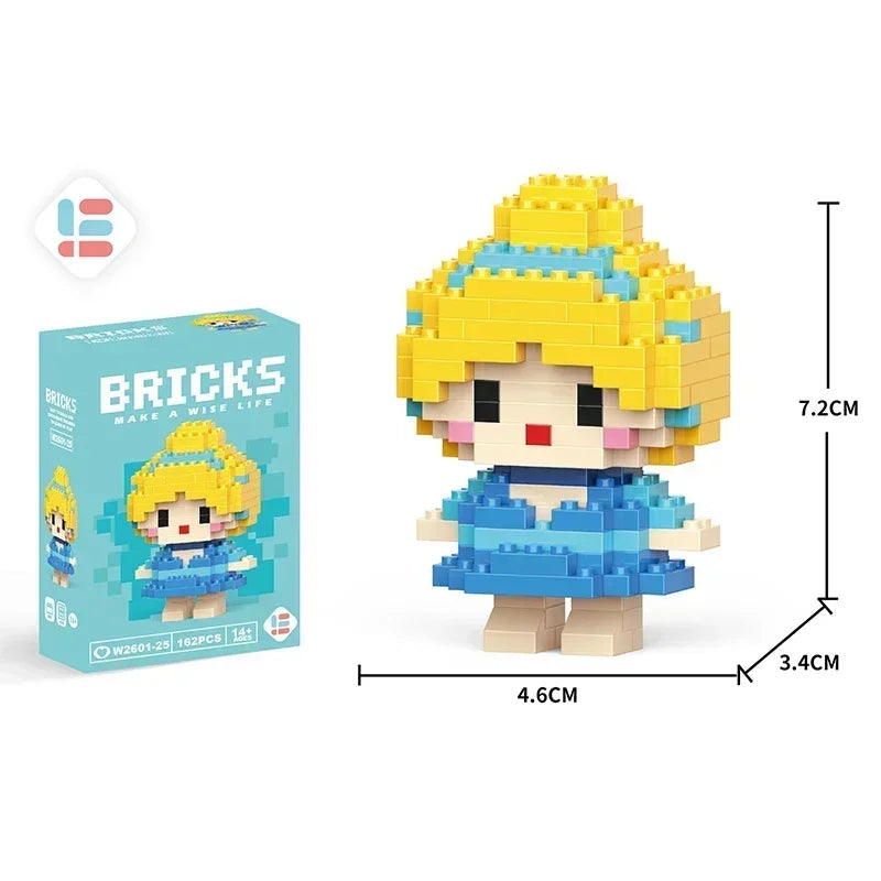 Disney Stitch Building Blocks Anime Kawaii Cartoon mini Action Children's Figures Blocks Bricks Assemble DIY Toys Gift for Kids