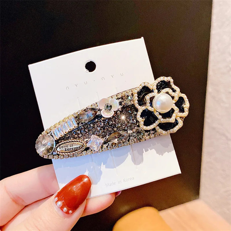 Luxury Hair Claw jewelry Camellia Crab hair pins hair pins for women party Women hair clips girls hair accessories